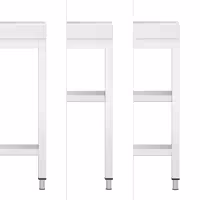Donja polica - inox - 1000x663x87 mm - za radne stolove ATK107 i ATK107A