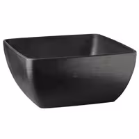 (6 adet) Kase - SLATE - Melamin - 3,8L - köşeli - 250x250mm - Derinlik:120mm - Siyah
