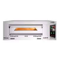 Gas Deck Pizza Oven - Single Deck - Refractory Stone Deck - 9 x Ø 34cm (13.4") - 230V Single Phase - Mechanical Controls - up to 450°C