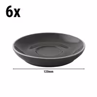 (6 adet) COLORS - Fincan Tabağı - Ø120mm - Gri
