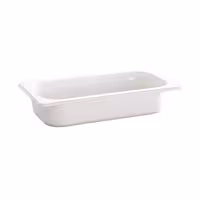 (6 pcs) Melamine Gastronorm Tray GN 1/4 - ECO - White - 1.35L - Depth: 65mm