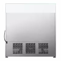 Pult za pripremu salate PREMIUM PLUS - 978 mm - 2 vrata - s ravnom staklenom nadogradnjom za 6x GN 1/3 & 3x GN 1/6