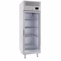 Szafa mroźnicza ze stali nierdzewnej PREMIUM PLUS – GN 2/1 – 560 litrów – z 1 szklanymi drzwiami
