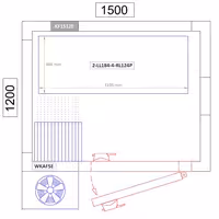 وحدة رفوف ألمنيوم - بداية - 1195x1800mm - عمق: 460 mm - 4 رفوف - الحمولة: 600 kg