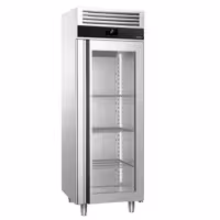 Szafa chłodnicza PREMIUM – stal nierdzewna – 700 L – z 1 drzwiami szklanymi