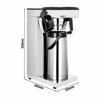 Commercial Filter Coffee Machine - 2.2L - 2.2 kW - with manual fill - incl. Pump Action Airpot