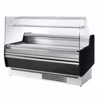 Serve Over Counter - 1622mm - with 2 doors - with 1 shelf - black front panel - capacity 178 litres
