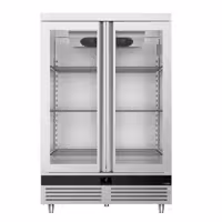 Szafa chłodnicza ze stali nierdzewnej PREMIUM - 1200 litrów - z 2 szklanymi drzwiami