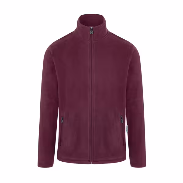 KARLOWSKY | Men's Work Fleece Jacket – Aubergine - XXL - Recycled Polyester - 60°C Washable