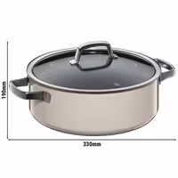 WMF | Fusiontec Mineral - Keptuvė - Ø 280 mm - su stikliniu dangčiu - Macadamia