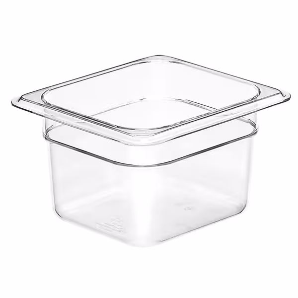 (6 szt.) CAMBRO | Pojemnik GN 1/6 CAMVIEW® – kopolimer – wysokość: 100 mm – bez BPA – przezroczysty