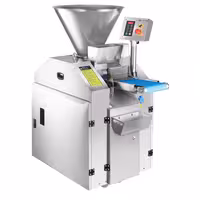 Stroj za dijeljenje tijesta - Snaga: 1,5 kW - Raspon težine porcija: ~100–600 g - Kapacitet spremnika: 60 kg - Produktivnost: 2.000 kom/h