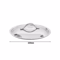 Topfdeckel - Edelstahl - Ø 220mm
