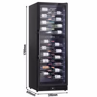 Commercial Wine Fridge – 2 temperature zones – 393 litres – max. 116 bottles