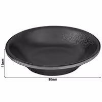 (24 adet) Ramekin (Sos Kasesi) - ZEN - Melamin - 30ml - Ø80mm - Siyah