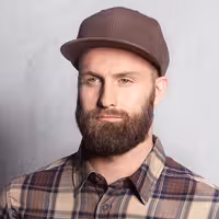 (5 peças) Flat Cap Classic - chocolate