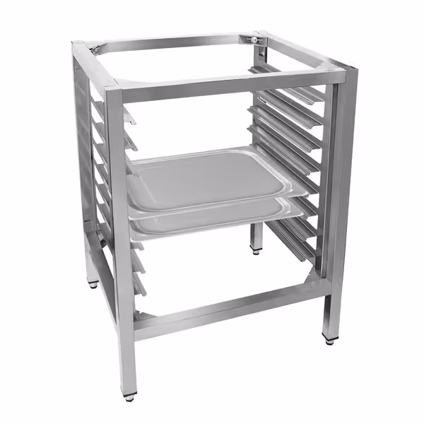 Base Stand - for Commercial Combi Oven - 710x630x1000mm - 8x GN 1/1 - Stainless Steel - for KB511 & KB1011