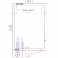 وحدة رفوف ألمنيوم - بداية - 1195x1800mm - عمق: 360 mm - 4 رفوف - الحمولة: 600 kg