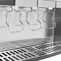 GASTRO-COOL | Rashladna vitrina za pića - 480 mm - 65 l - s 1 staklena krilna vrata & reklamnim zaslonom & LED osvjetljenjem - crni