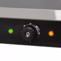 Grelhador de contacto / Grelhador Panini Profissional Duplo - 3,6kW - placas: superior e inferior estriadas - Área de grelha: 480x230mm