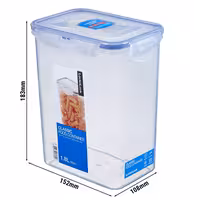 (6 komada) LOCKnLOCK klasična multifunkcionalna kutija, 1,80 litre – visina: 183 mm – prozirna