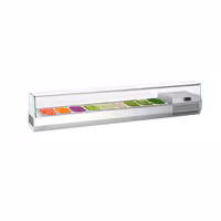 Countertop Prep Well / Refrigerated Topping Unit PREMIUM PLUS - 1976x353mm - 9x GN 1/4