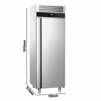 Szafa mroźnicza PREMIUM – stal nierdzewna – GN 2/1 – 700 L – z 1 drzwiami – z izolacją 60 mm