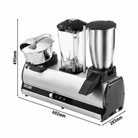 Kombinirani barski uređaj - Blender, drobilica za led & presa za citruse - 2x 150 + 750 W - tihi rad