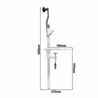 Manual Bench Can Opener - Shaft Length: 480mm - Stainless Steel - Max Can Height: 25cm