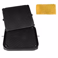 Plates for Tartelette Machine TMPIC - Shape: 1x Waffle