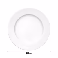 (6 adet) SELTMANN WEIDEN | Tabak - düz - Ø 200 mm - Beyaz/Sade