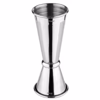 (6 pz) Misurino da bar doppio - Acciaio inox - 2.5cl & 5cl - con graduazioni interne 1.5cl & 3.5cl