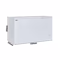 Zamrażarka skrzyniowa – 1500 mm – 388 L – z pokrywą z tworzywa sztucznego – z przegrodą