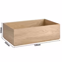 Ahşap Sunum Kutusu - VALO - GN 1/1 - Ahşap (Meşe) - Kahverengi - köşeli - 530x325x165mm