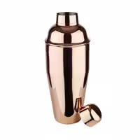 (6 adet) Kokteyl Shaker - Klasik - Bakır Kaplama - 700ml