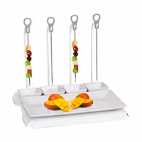 CLASSICO - Skewer Rack - White - incl. 4 skewers