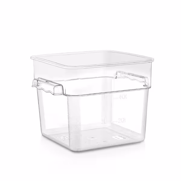 Kutija za hranu - polipropilen - prozirna - visina: 185 mm - 3,8 l