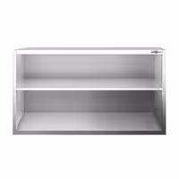 Edelstahl Wandhängeschrank PREMIUM - 2000x400mm - ohne Schiebetür - 800mm hoch