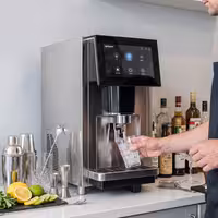 Ice and water dispenser with integrated ice maker - 60 kg/24 h - Touch