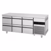 Rashladni pult PREMIUM - 1865x700 mm - 474 l - Ventilirano hlađenje - s 6 ladica