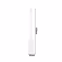 Spatula - PE - 30x80mm - Length: 650mm - White