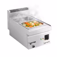 Toplovodna kupka stolna - 1,2 kW - 1x GN 1/1 ili 2x GN 1/2 - s odvodnim ventilom