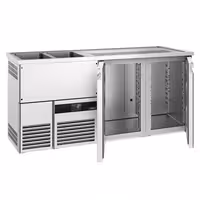 Direct Draw Beer Dispenser / Kegerator PREMIUM - 1950x700mm - Double Doors