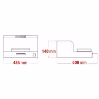 Fóliahegesztő készülék - 120 W - Hegesztősín: 385 mm - Fűtőlap: 385x125 mm