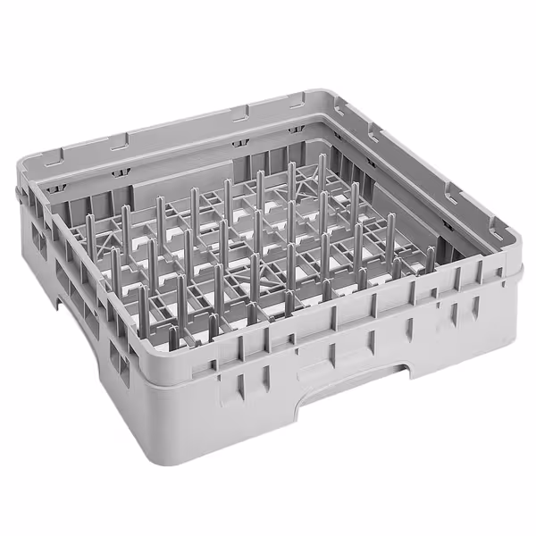 CAMBRO | CAMRACK® - Košara za pranje posuđa 1/1 - 5x9 odjeljaka - Sa 1 produžetkom - 500x500 mm - Siva boja