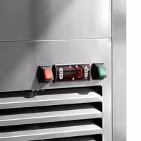 4-Sided Glass Display Fridge - 440L - 675mm - Double glazing - square - with 5 glass shelves - 1 front & 1 rear glass door