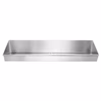 Tabuleiro perfurado para batatas fritas em aço inoxidável - 1200x300mm