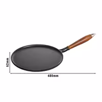 STAUB | PANNOR - Pannkakspanna - Ø 280mm - Gjutjärn - Svart