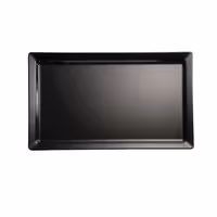 (6 pcs) GN 1/3 Gastronorm Tray - PURE - Melamine - 325x176mm - Height: 30mm - Black