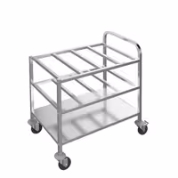 Kolica za posluživanje - 815x530 mm - s 2 polica za 12 GN 1/6 posuda po razini